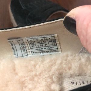 Ugg wedge loafers size 10 black suede